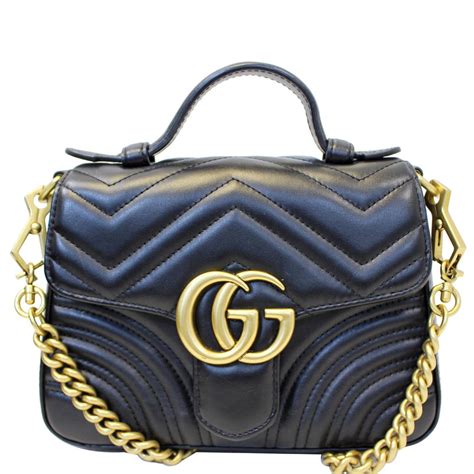 gucci swing mini leather top handle bag|gucci marmont top handle bag.